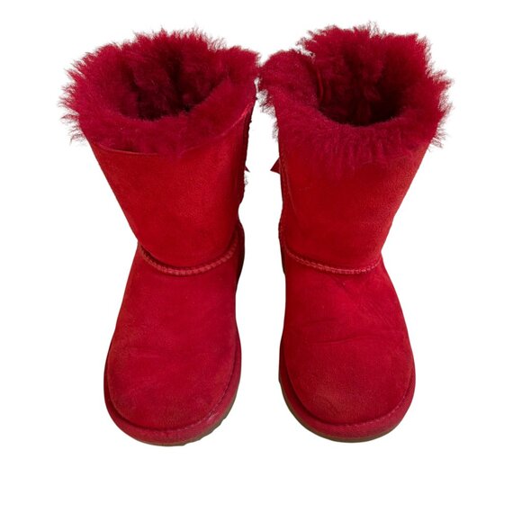 UGG Toddler Bailey Bow Boots (Red) - Size 10 - Picture 4 of 9